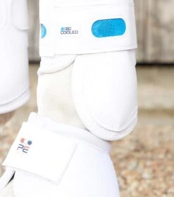 Air Cooled Original Eventing Boots -Premier Equine Air Cooled Original Eventing Boot Front White 5