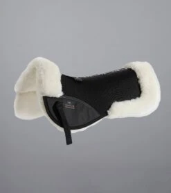 Airtechnology Shockproof Wool Saddle Pad - Half Pad 28 Airtechnology Shockproof Wool Saddle Pad - Half Pad -Premier Equine Airtechnology Shockproof Wool Half Pad Black Natural 1