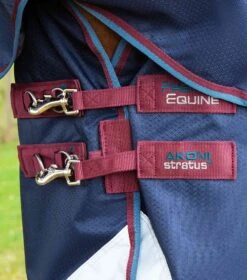 Akoni 0g Turnout Rug With Classic Neck Cover -Premier Equine Akoni Stratus 0g Navy 3