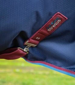 Akoni 0g Turnout Rug With Classic Neck Cover -Premier Equine Akoni Stratus 0g Navy 4
