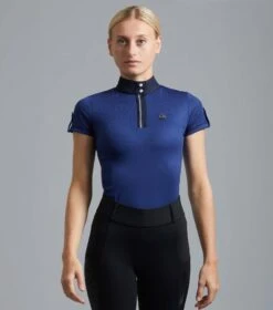 Amia Ladies Technical Short Sleeve Riding Top -Premier Equine Amia Ladies Technical Short Sleeve RidingTop1