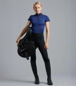 Amia Ladies Technical Short Sleeve Riding Top -Premier Equine Amia Ladies Technical Short Sleeve RidingTop2