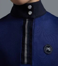 Mini Amia Girl's Technical Short Sleeve Riding Top -Premier Equine Amia Top Kids navy 4