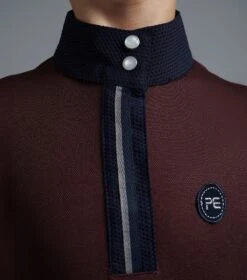 Mini Amia Girl's Technical Short Sleeve Riding Top -Premier Equine Amia Top Kids wine 4