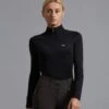 Arclos Ladies Technical Long Sleeve Riding Top -Premier Equine Arclos Ladies Technical Long Sleeved Training Top Black 1