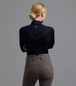 Arclos Ladies Technical Long Sleeve Riding Top 22 Arclos Ladies Technical Long Sleeve Riding Top -Premier Equine Arclos Ladies Technical Long Sleeved Training Top Navy 3