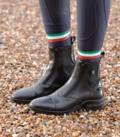 Aspley Ladies Leather Paddock Boot -Premier Equine Aspley Leather Paddock Boot Black2
