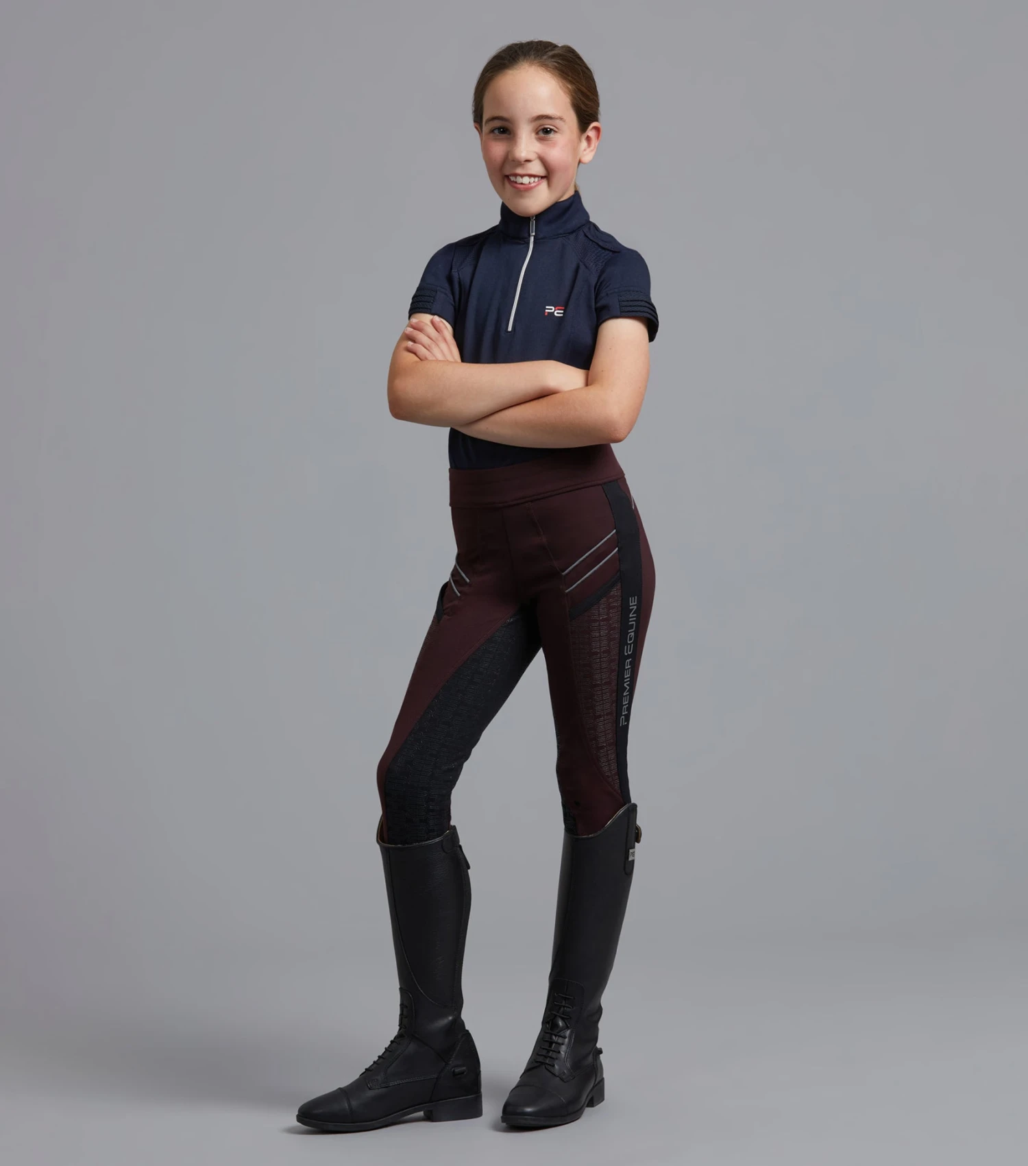 Astrid Girls Full Seat Gel Pull On Riding Tights 8 Astrid Girls Full Seat Gel Pull On Riding Tights - Image 6