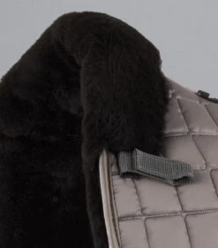 Atlantis CC Satin Wool Dressage Square -Premier Equine Atlantis Dressage Saddle Pad Grey3
