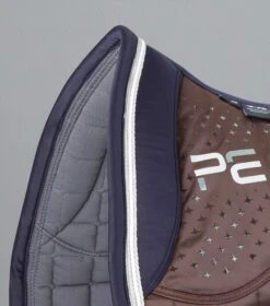 Azzure Anti-Slip Satin Dressage Square -Premier Equine Azzure Anti Slip Satin Dressage Square Brown 3