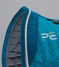 Azzure Anti-Slip Satin Dressage Square -Premier Equine Azzure Anti Slip Satin Dressage Square Turquoise 3