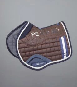 Azzure Anti-Slip Satin GP/ Jump Square 34 Azzure Anti-Slip Satin GP/ Jump Square -Premier Equine Azzure Anti Slip Satin GPJump Square Brown 1