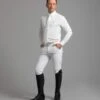 Barusso Men's Gel Knee Competition Breeches -Premier Equine Barrusso Breeches White 1