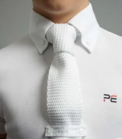 Mini Antonio Boy's Short Sleeve Show Shirt -Premier Equine Boys Antonio Shirt White 4