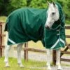 Buster 200g Turnout Rug With Snug-Fit Neck Cover -Premier Equine Buster 200 Turnout Rug Green 1