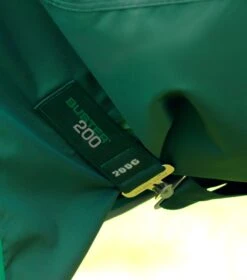 Buster 200g Turnout Rug With Snug-Fit Neck Cover -Premier Equine Buster 200 Turnout Rug Green 5