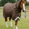 Buster 400g Turnout Rug With Snug-Fit Neck Cover 1 Buster 400g Turnout Rug With Snug-Fit Neck Cover -Premier Equine Buster 400 Turnout Rug Brown 1