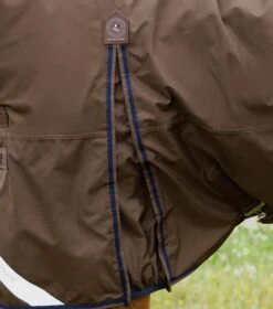 Buster 400g Turnout Rug With Snug-Fit Neck Cover -Premier Equine Buster 400 Turnout Rug Brown 4