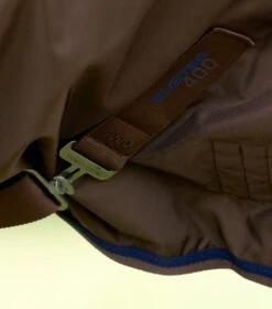 Buster 400g Turnout Rug With Snug-Fit Neck Cover -Premier Equine Buster 400 Turnout Rug Brown 5