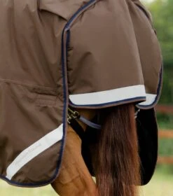 Buster 400g Turnout Rug With Snug-Fit Neck Cover -Premier Equine Buster 400 Turnout Rug Brown 6