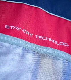 Buster Stay-Dry Super Lite Fly Rug With Surcingles -Premier Equine Buster Stay Dry Super Lite Fly Rug Navy 4