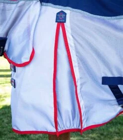 Buster Stay-Dry Super Lite Fly Rug With Surcingles -Premier Equine Buster Stay Dry Super Lite Fly Rug Navy 5