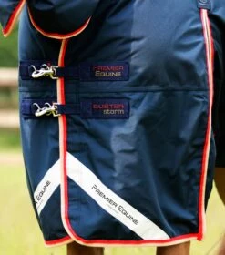 Buster Storm 200g Combo Turnout Rug With Snug-Fit Neck 10 Buster Storm 200g Combo Turnout Rug With Snug-Fit Neck -Premier Equine Buster Storm 200 Turnout Rug Navy 3