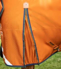 Buster Storm 400g Combo Turnout Rug With Classic Neck -Premier Equine Buster Storm Burnt Orange 4