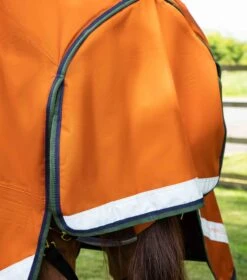 Buster Storm 400g Combo Turnout Rug With Classic Neck -Premier Equine Buster Storm Burnt Orange 6
