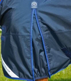 Buster 40g Turnout Rug With Classic Neck Cover -Premier Equine Buster40 Navy 5