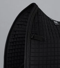 Close Contact European Cotton Saddle Pad - Dressage Square -Premier Equine CC European Cotton Dressage Black 3