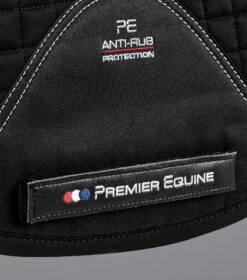 Close Contact European Cotton Saddle Pad - Dressage Square -Premier Equine CC European Cotton Dressage Black 5
