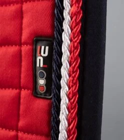 Close Contact European Cotton Saddle Pad - Dressage Square -Premier Equine CC European Cotton Dressage Red 2