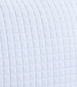 Close Contact European Cotton Saddle Pad - Dressage Square -Premier Equine CC European Cotton Dressage White 4