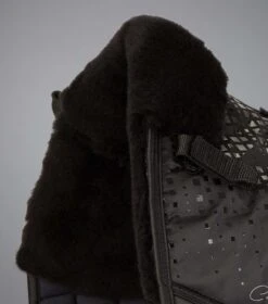 Capella Close Contact Merino Wool Dressage Square -Premier Equine Capella CC Merino Wool Dressage Square Black Black Wool 3