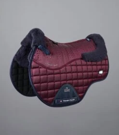 Capella Close Contact Merino Wool GP/Jump Square -Premier Equine Capella Wool GPJump Saddle Pad Burgundy 1