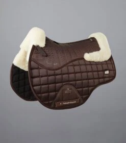 Capella Close Contact Merino Wool GP/Jump Square -Premier Equine Capella Wool GPJump Saddle Pad Chocolate 1