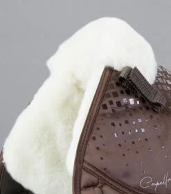 Capella Close Contact Merino Wool GP/Jump Square -Premier Equine Capella Wool GPJump Saddle Pad Chocolate 3