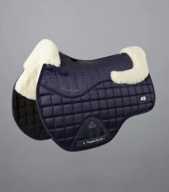 Capella Close Contact Merino Wool GP/Jump Square -Premier Equine Capella Wool GPJump Saddle Pad Navy 1