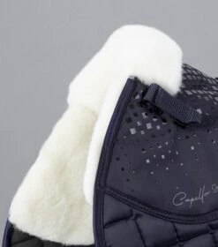 Capella Close Contact Merino Wool GP/Jump Square -Premier Equine Capella Wool GPJump Saddle Pad Navy 4 3f5f408b 39b5 4a50 884c 5d07996e0e7a