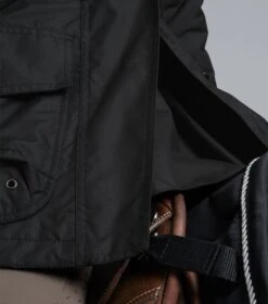 Cascata Ladies Waterproof Coat -Premier Equine Cascata Jacket Black 5