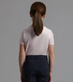 Chiaro Girls Cotton Riding T-Shirt 28 Chiaro Girls Cotton Riding T-Shirt -Premier Equine Chiaro T Shirt Pink. 3