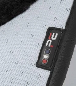 Close Contact Airtechnology Shockproof Wool Saddle Pad - GP/Jump Square -Premier Equine Close Contact Airtechnology Shockproof European Merino Wool Half Lined GPJump Square White Black Wool 4