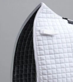 Close Contact Cotton Dressage Competition Saddle Pad 10 Close Contact Cotton Dressage Competition Saddle Pad -Premier Equine Close Contact Cotton Dressage Competition Saddle Pad White 3