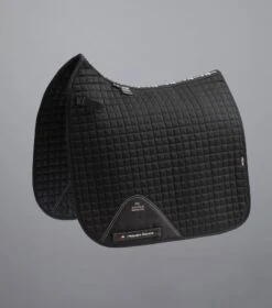 Close Contact Cotton Dressage Saddle Pad -Premier Equine Close Contact Cotton Dressage Pad Black 1