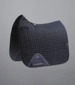 Close Contact Cotton Dressage Saddle Pad -Premier Equine Close Contact Cotton Dressage Pad Navy 1