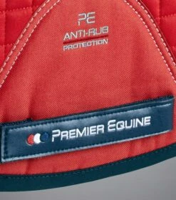 Close Contact European Cotton Saddle Pad - GP/Jump Square 38 Close Contact European Cotton Saddle Pad - GP/Jump Square -Premier Equine Close Contact European Cotton GPJump Square Red 5