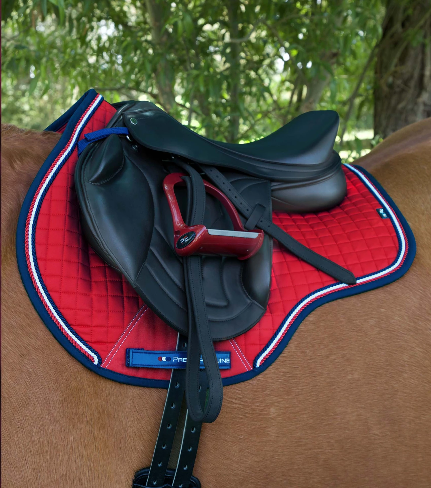 Close Contact European Cotton Saddle Pad - GP/Jump Square 16 Close Contact European Cotton Saddle Pad - GP/Jump Square - Image 14