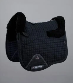 Pony Close Contact Merino Wool Half Lined European Dressage Square -Premier Equine Close Contact Merino Wool European Half Lined Dressage Square Black 1