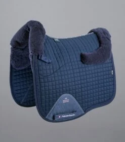 Pony Close Contact Merino Wool Half Lined European Dressage Square -Premier Equine Close Contact Merino Wool European Half Lined Dressage Square Navy 1